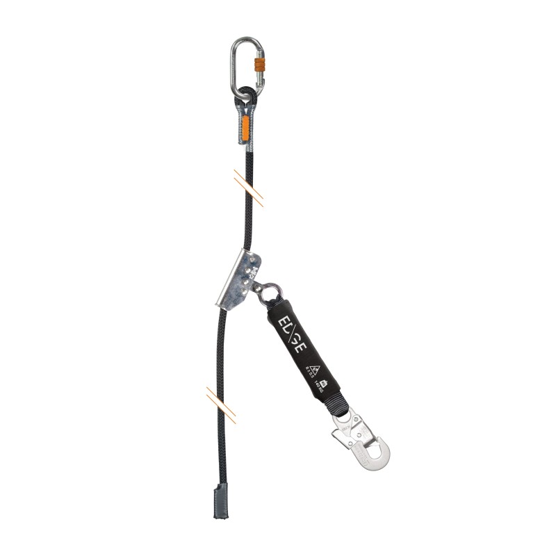ANTICHUTE NON AMOVIBLE SUR CORDE DRISSE DE 10M TESTE 140KG EDGE