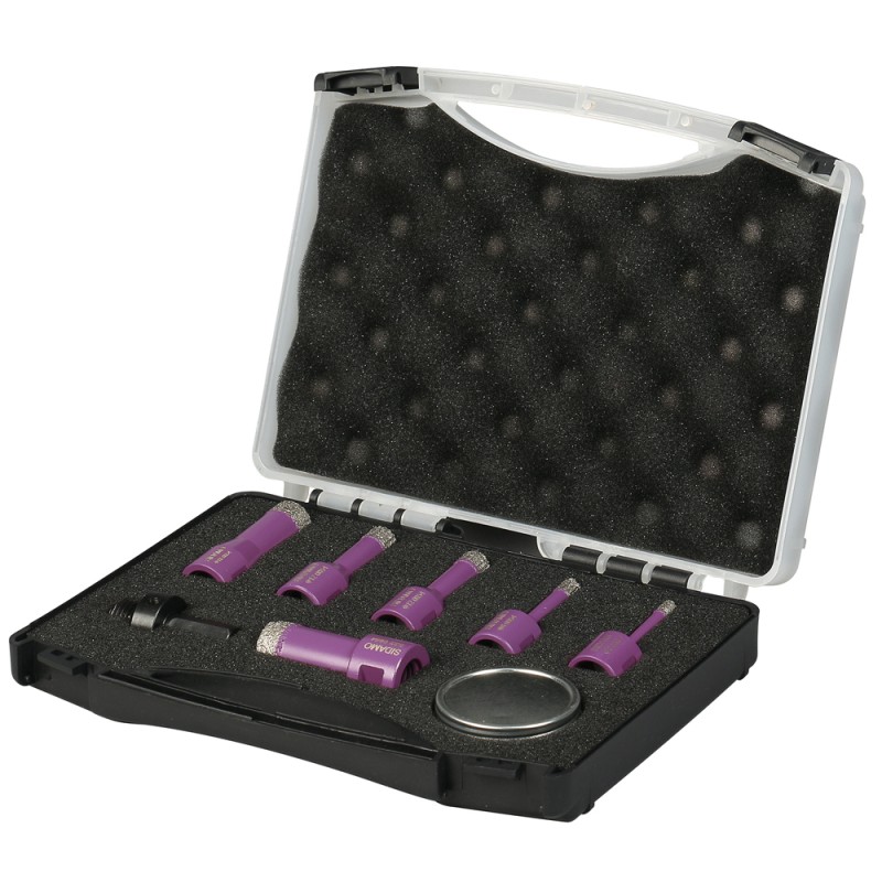 TREPAN DIAMANT A SEC M14 6/8/10/12/18/22MM (COFFRET DE 6)