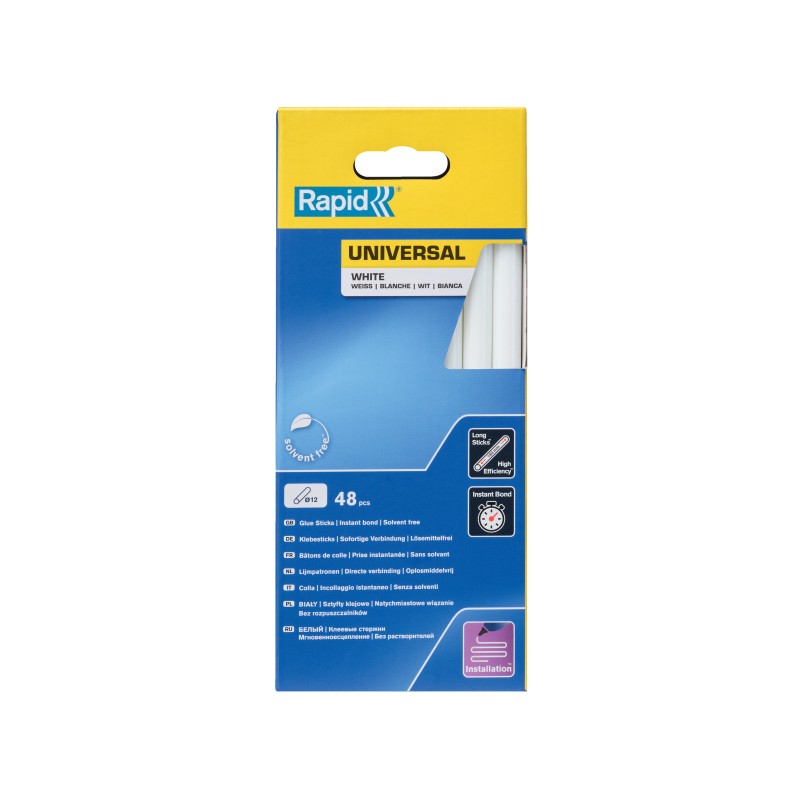 COLLE UNIVERSELLE BLANCHE EN BATON Ø 12 MM (BOITE DE 48)