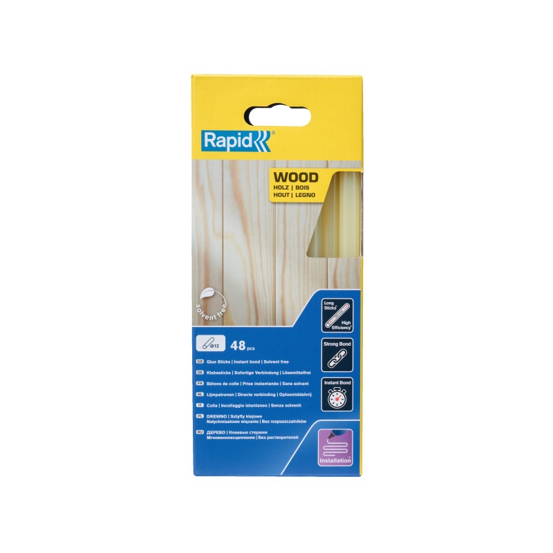 COLLE BOIS EN BATON Ø 12 MM (BOITE DE 48)