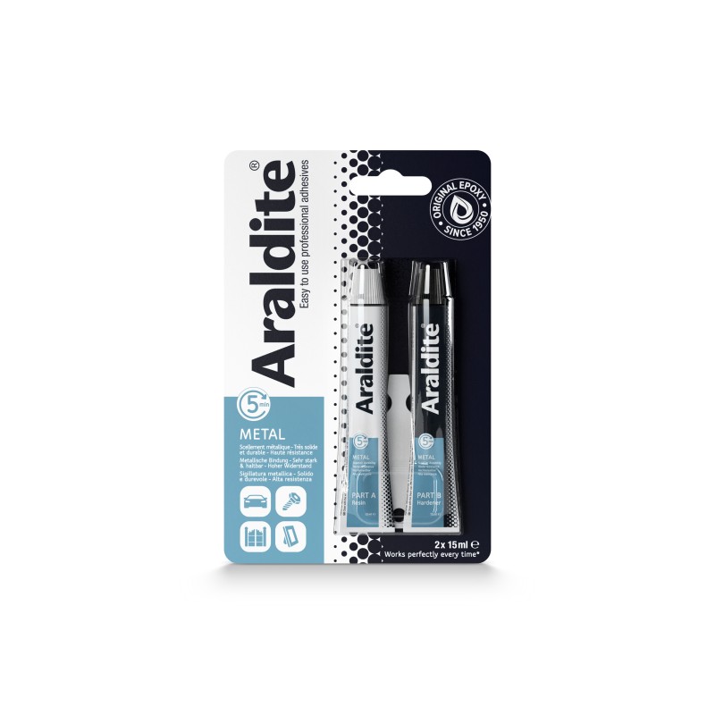COLLE EPOXY ARALDITE METAL 2X15ML