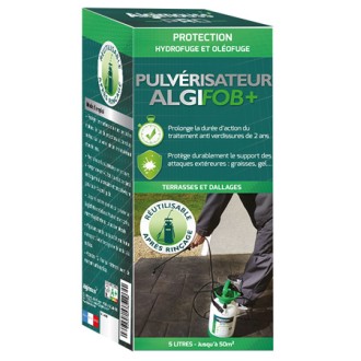 IMPERMEABILISANT TERRASSES ET DALLAGES ALGIFOB+ AVEC PULVERISATEUR 5L