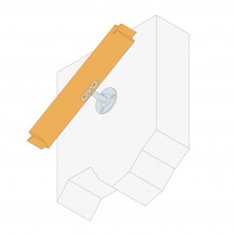 SUPPORT DE RAMPE COUDE 90°