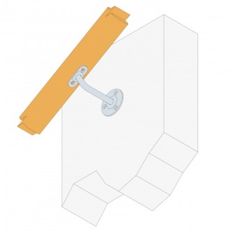 SUPPORT DE RAMPE COUDE 90°