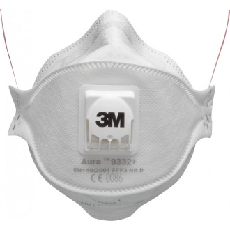 MASQUE ANTI-POUSSIERES SERIE 3M AURA 9300+ AVEC SOUPAPE