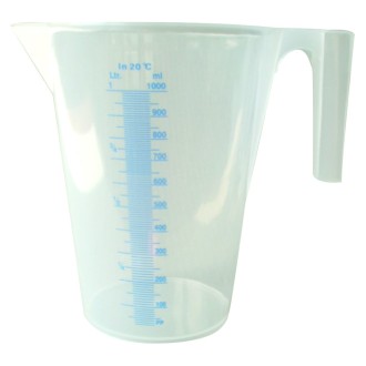 PICHET DOSEUR EN PLASTIQUE TRANSLUCIDE
