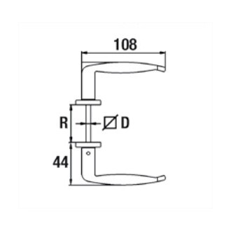 BEQUILLE DOUBLE ZAMAK VIS POINTEAU