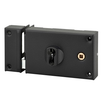 SERRURE EN APPLIQUE POUR GRILLE ET PORTAIL A CYLINDRE EUROPEEN ''PROTECT''