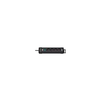 SOCLE MULTIPRISE PNN - PREMIUM PLUS NOIR H05VV-F 3G1,5 AVEC INTERRUPTEUR