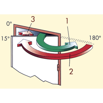 FERME-PORTE GR150 BRAS COMPAS