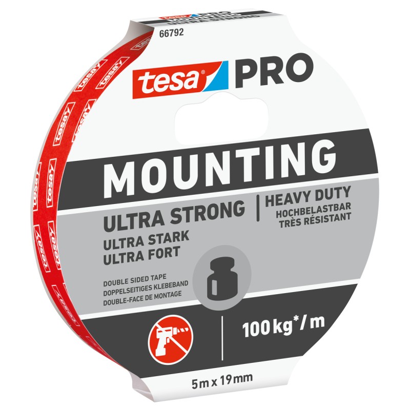 RUBAN DOUBLE FACE MOUNTING ULTRA STRONG 66792 BLANC 5 M X 19 MM