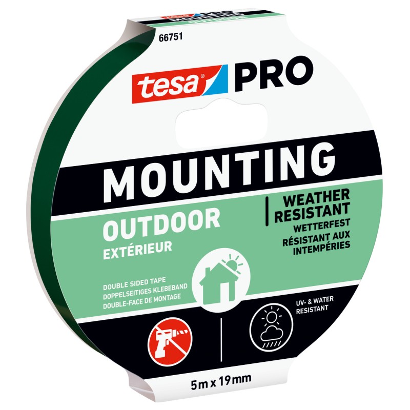 RUBAN DOUBLE FACE MOUNTING PRO EXT 66751 BLANC 5 M X 19 MM