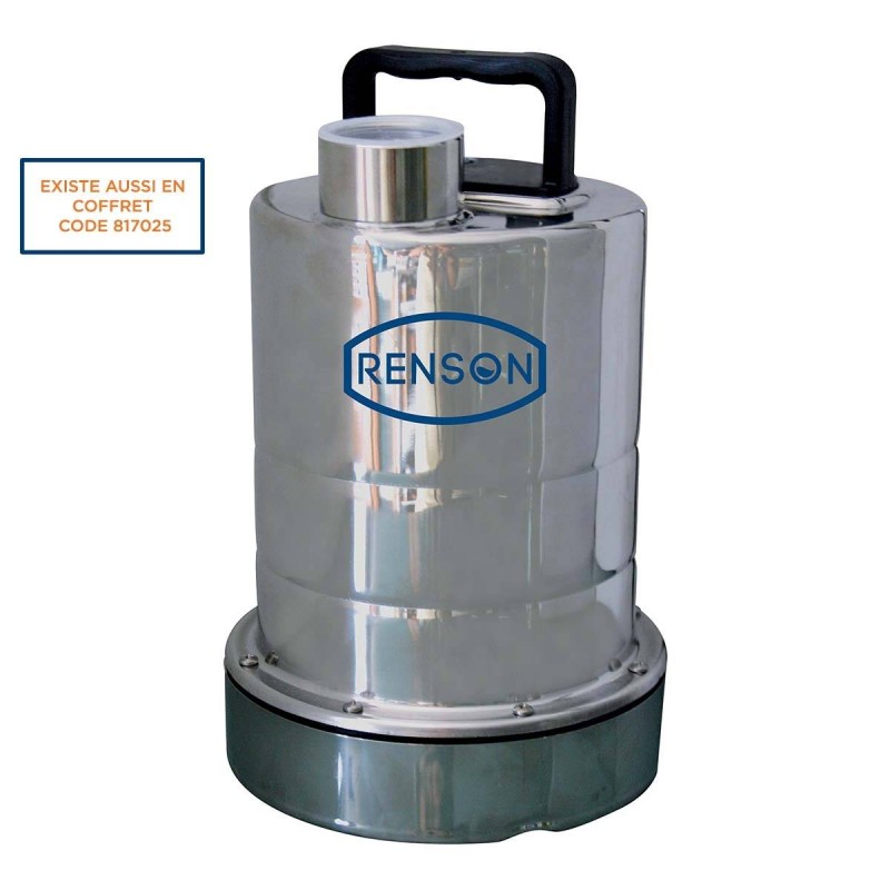 POMPE SERPILLERE 2MM MONO 0,25KW INOX EAUX CLAIRES