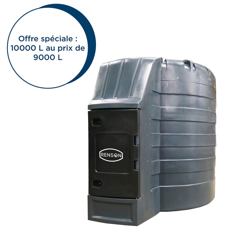 CUVE STOCKAGE FUEL PEMD 10000L ARMOIRE INTEGREE POMPE 80L/M