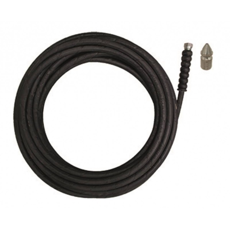 KIT DEBOUCHAGE CANALISATION AVEC FLEXIBLE HP 20M